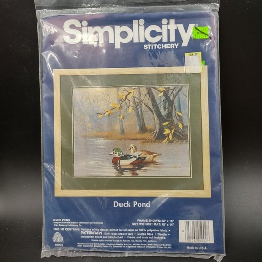 Simplicity Stitchery Duck Pond Kit